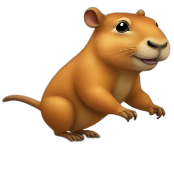 capivara riding skateboard emoji
