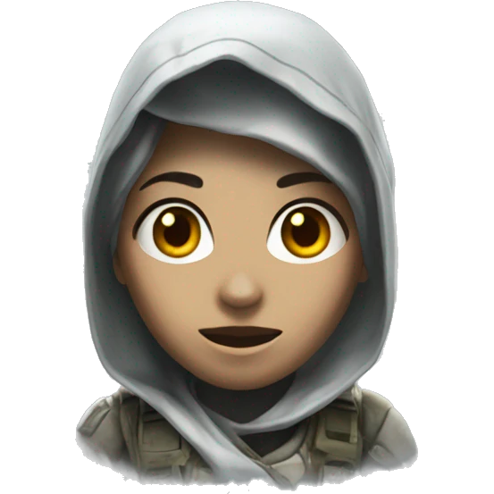 Female Ghost from Call of Duty emoji