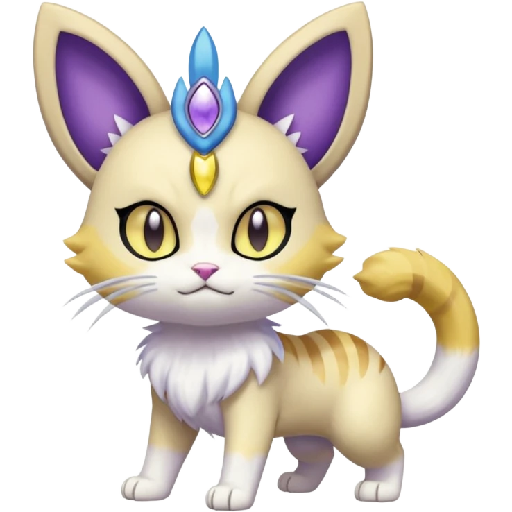 Meloetta-Meowth-Gatomon-Pokémon-Fakémon-fusion-hybrid-creature emoji