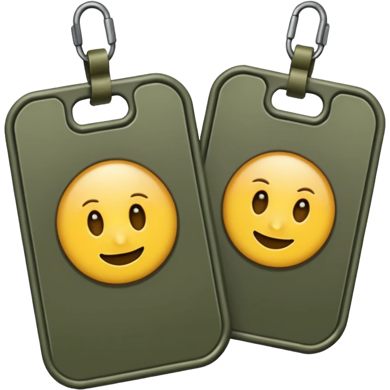 Military ID tags  emoji