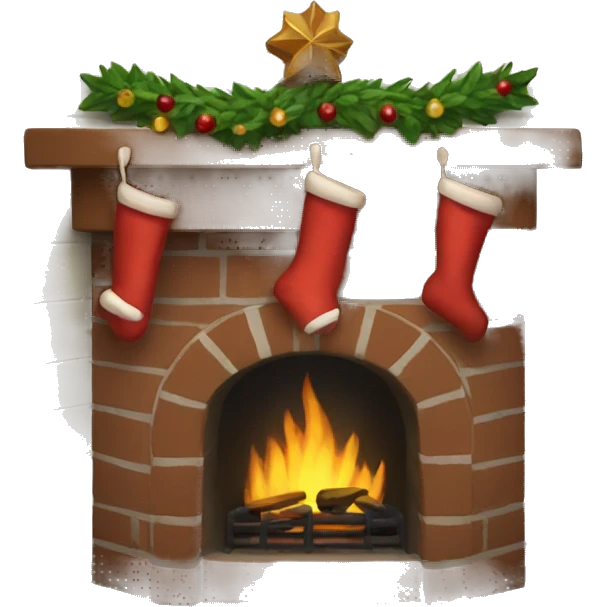christmas fireplace emoji
