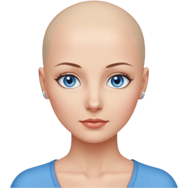 정말 예쁜 미인인데 대머리인 emoji