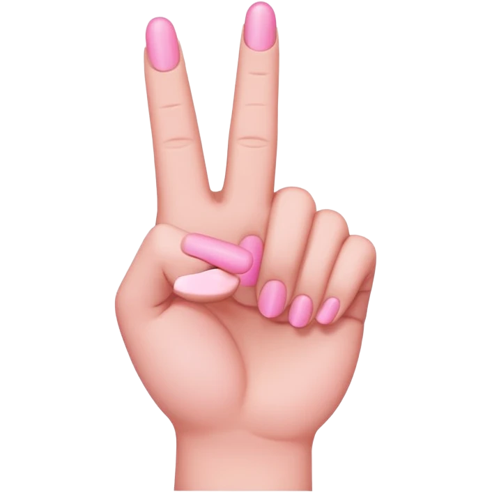 Pink middle finger  emoji