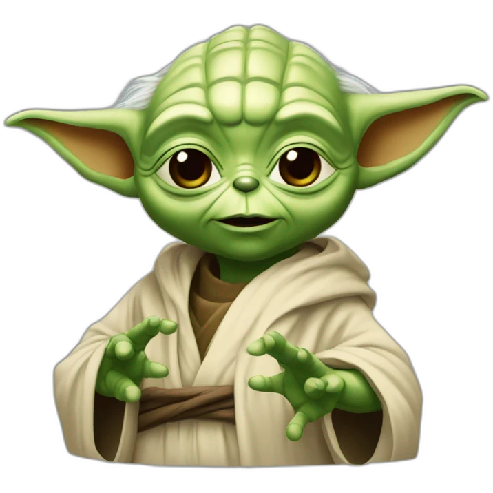 Yoda et d'arc t'adore se séran la  maint emoji