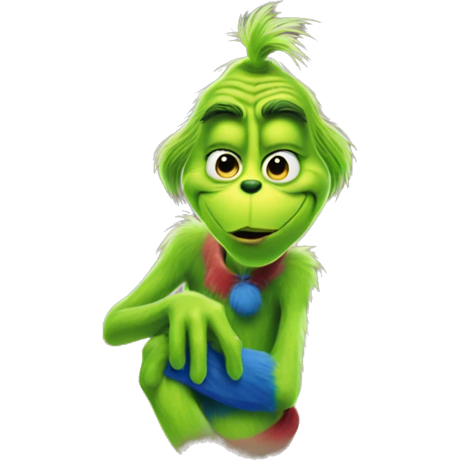 the grinch but he is blue emoji