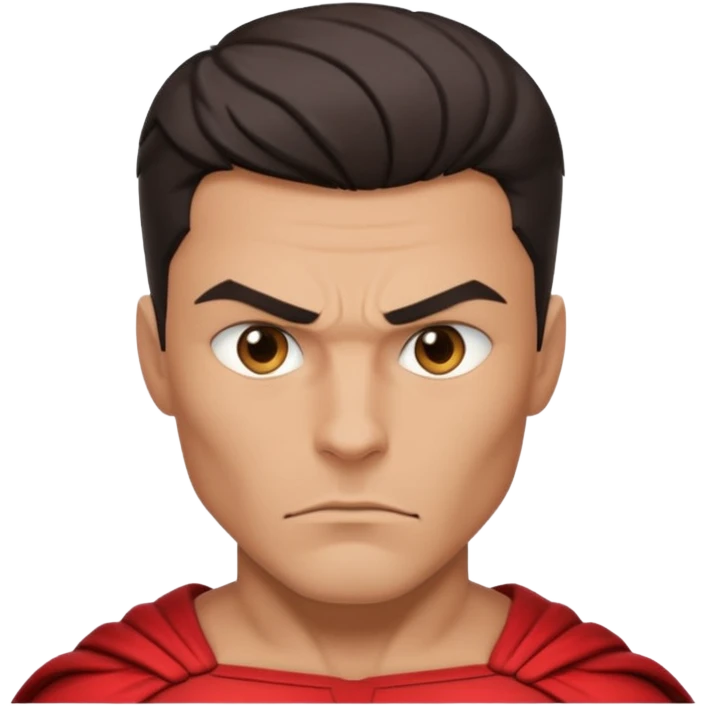 Male superhero head emoji