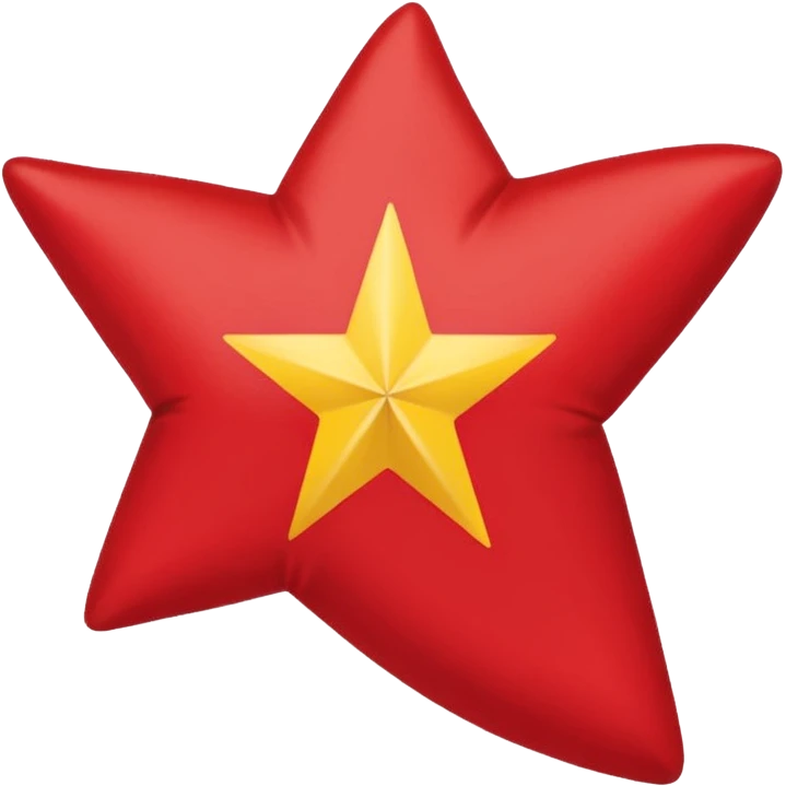Bandera galician con una estrella roja en el medio emoji