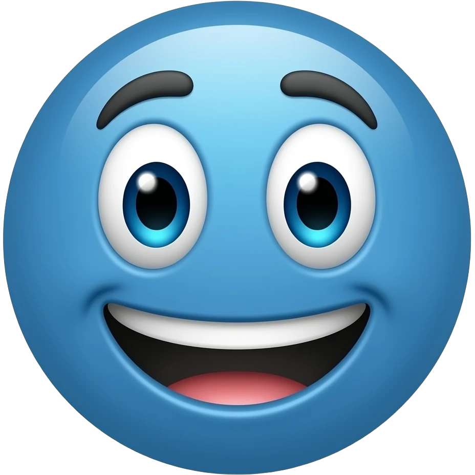 Create a blue meme emoji. emoji