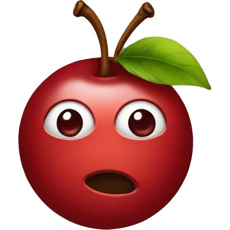Cherry on head emoji