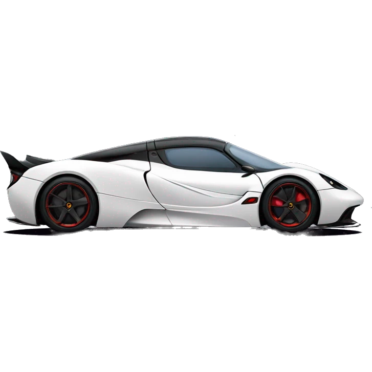 Side view of Morticia Addams super hypercar. 1car emoji