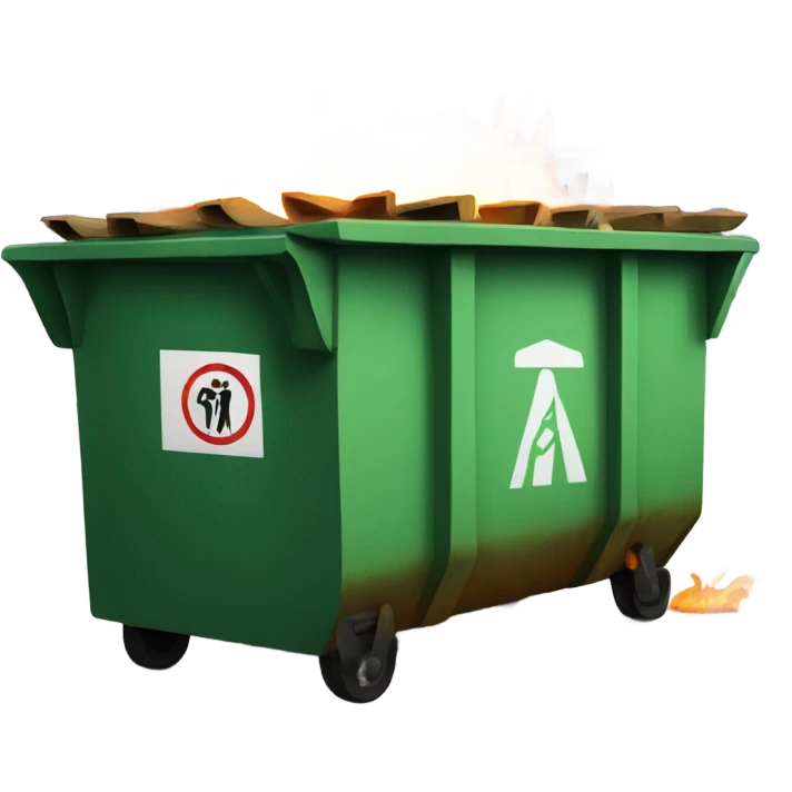 dumpster fire emoji