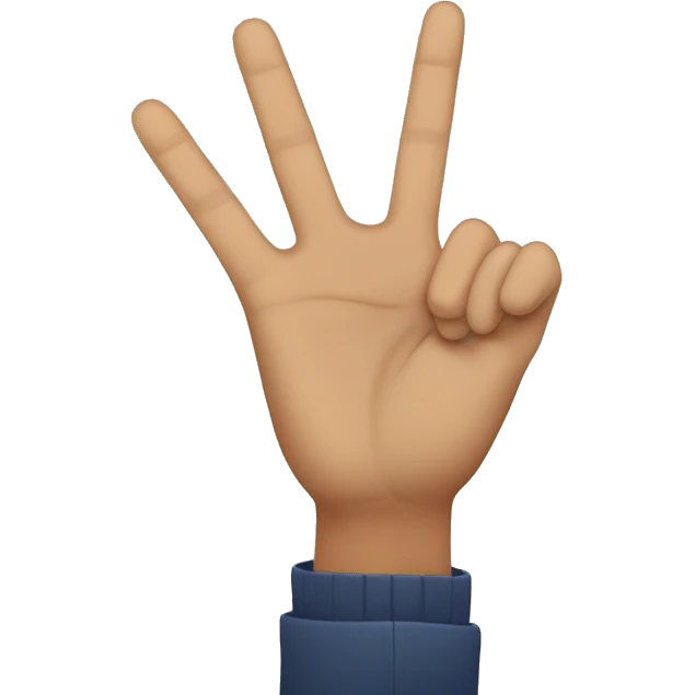 X in sign language emoji