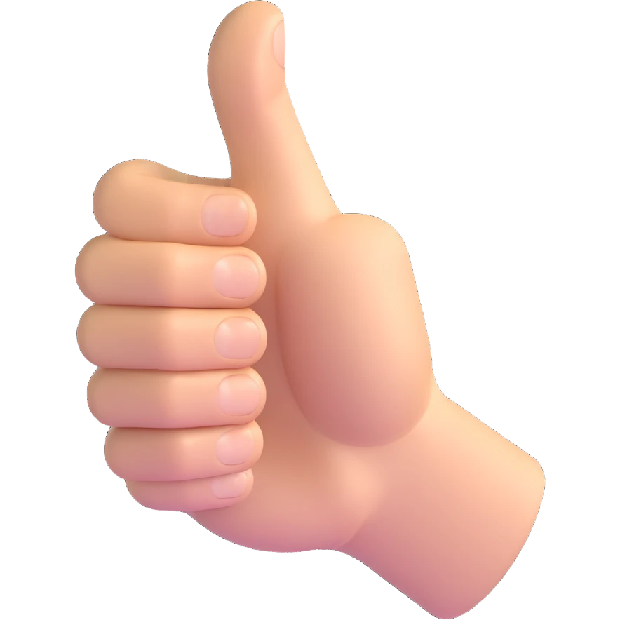 thumbs up hand emoji