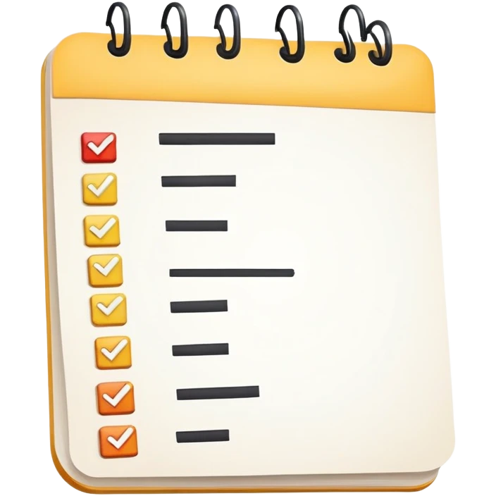 todo list with checkboxes emoji