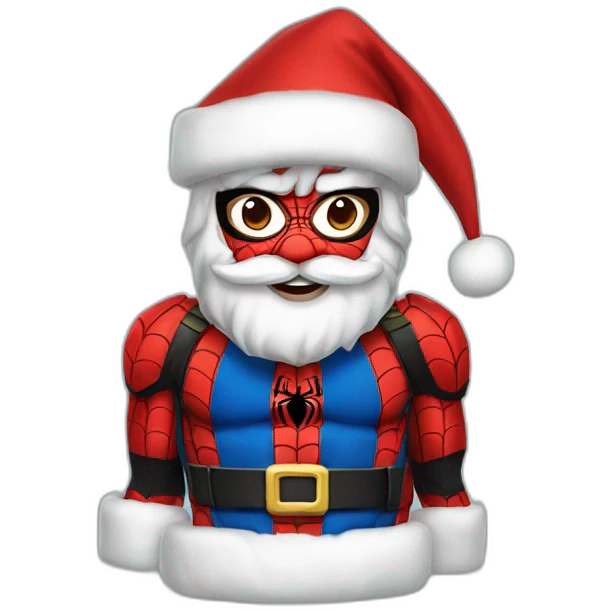 spider-man as santa emoji