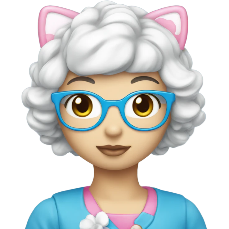 Hello kitty blue 💙 emoji