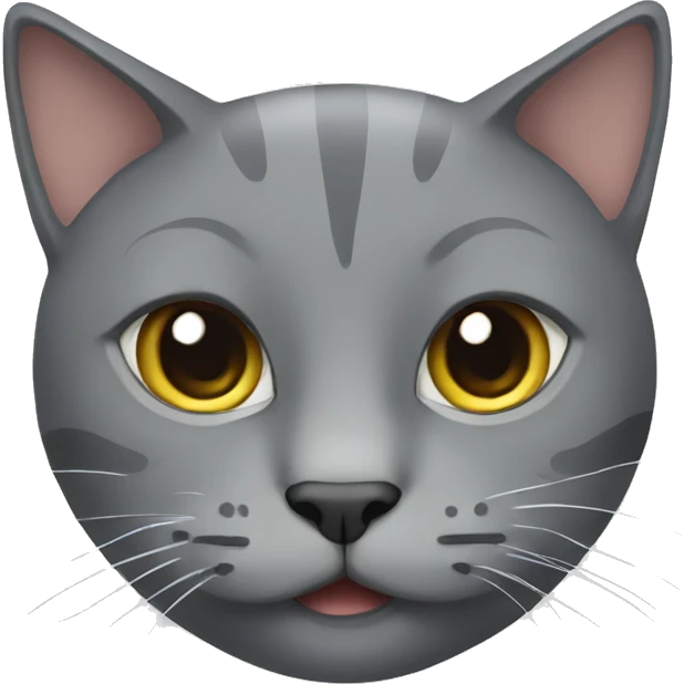 Grey cat emoji
