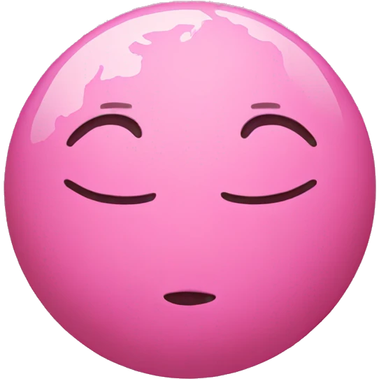 A pink earth  emoji