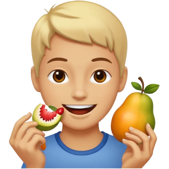 eating fruits emoji