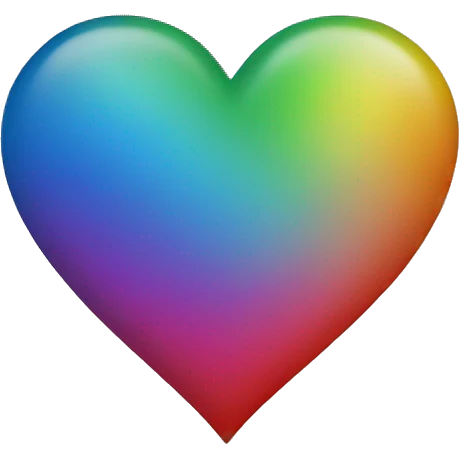 Rainbow heart emoji