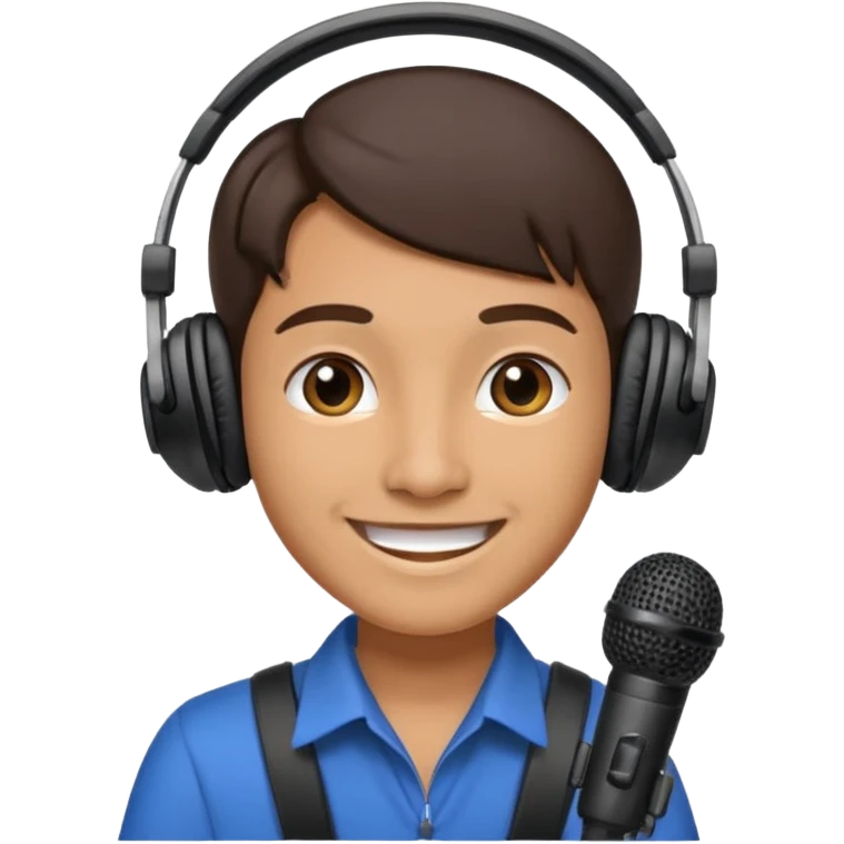 Un locutor de radio emoji