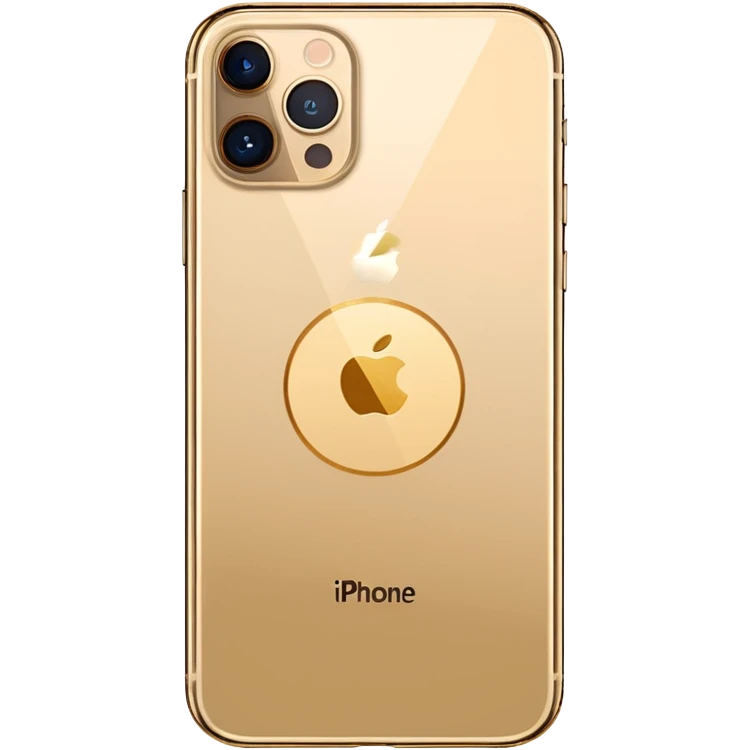 Gold iPhone 16 Pro Max no-logo clean backview emoji