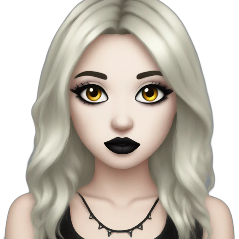 Goth metalcore makeup emoji