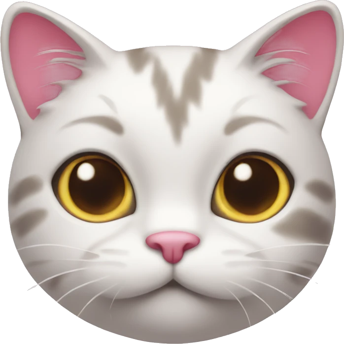 Cute cat pink emoji