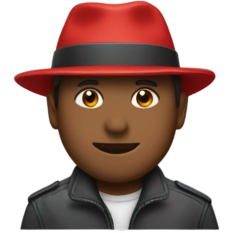 red hat and jacket style emoji