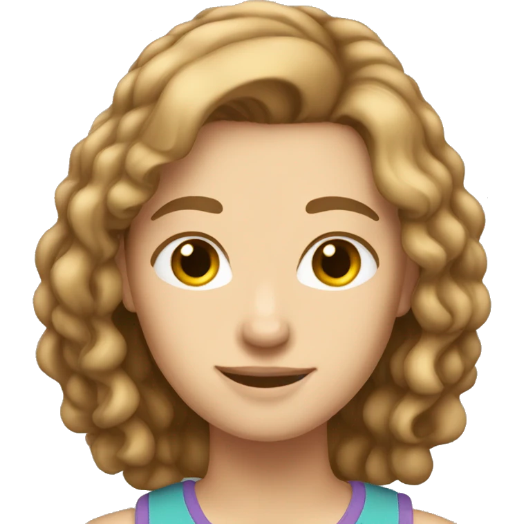 light brown hair teen tall gl emoji
