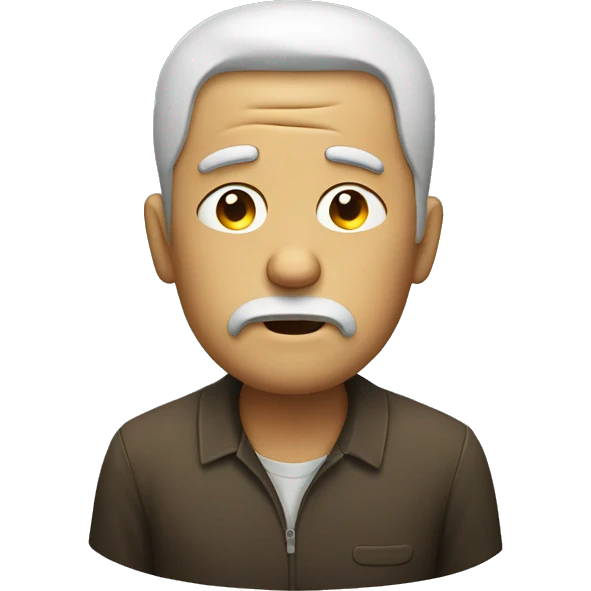 tired man with cigarette emoji