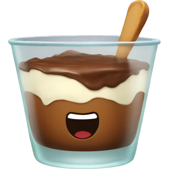 pudding on glass emoji