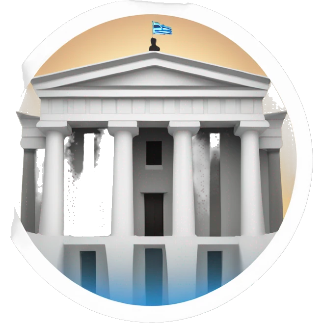 Greek parliament building emoji