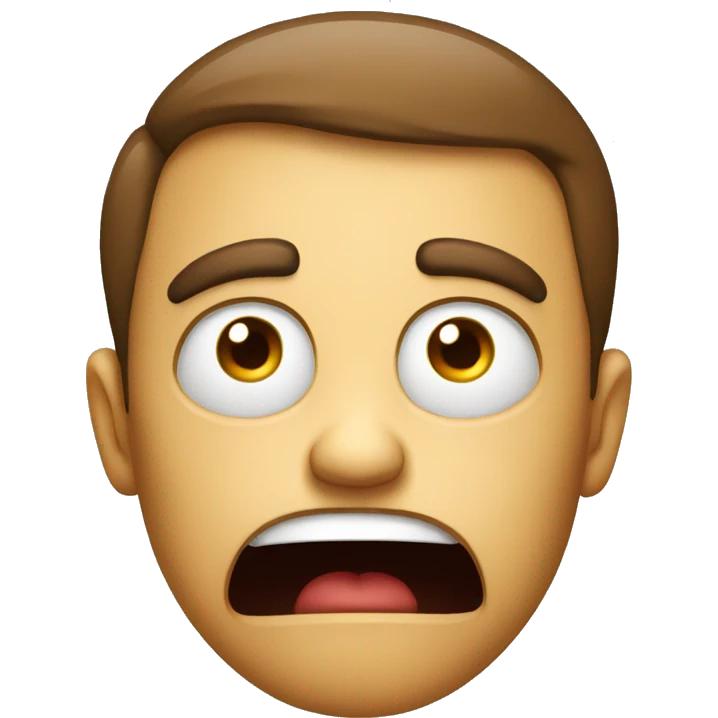Mad questioning face emoji