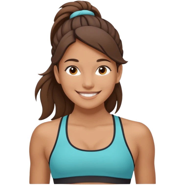 Girl wearing lululemon  emoji