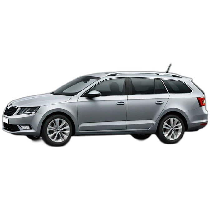 grey combi (skoda octavia) sideview emoji