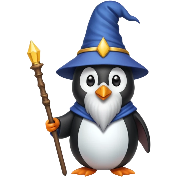 Penguin Wizard emoji