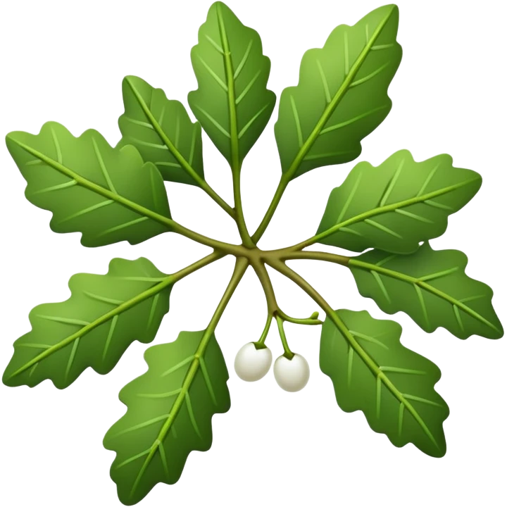 Mistletoe christmas emoji