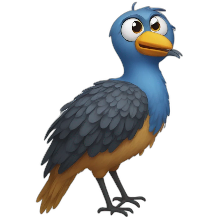 crazy bird emoji