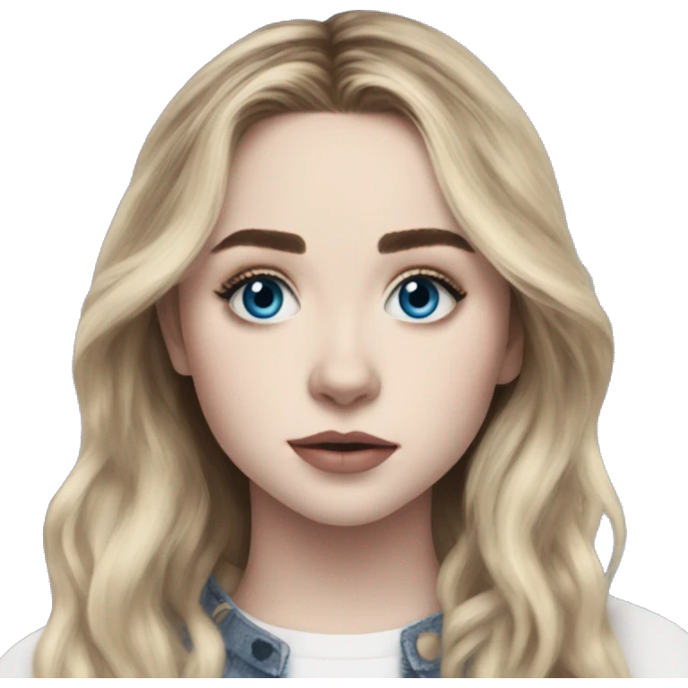 Sabrina Carpenter blue eyes emoji