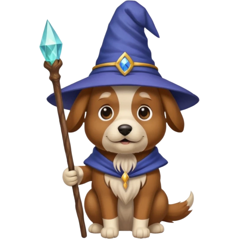 Dog wizard emoji