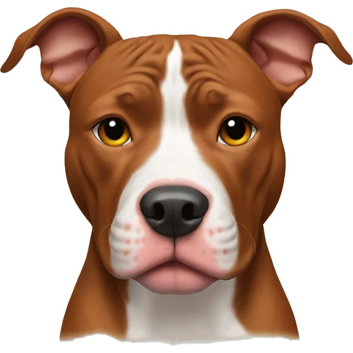 Red nose pitbull  emoji