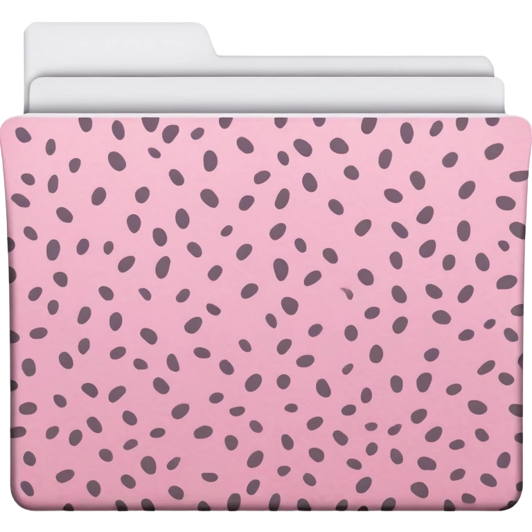 Light pink cheetah print file folder emoji