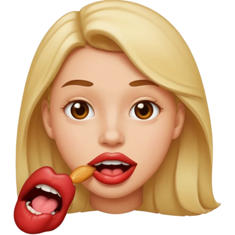 lip bite emoji emoji