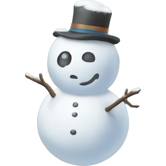 snow and garland emoji