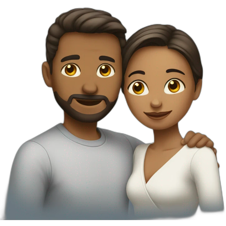 Couple qui s’embrasse emoji
