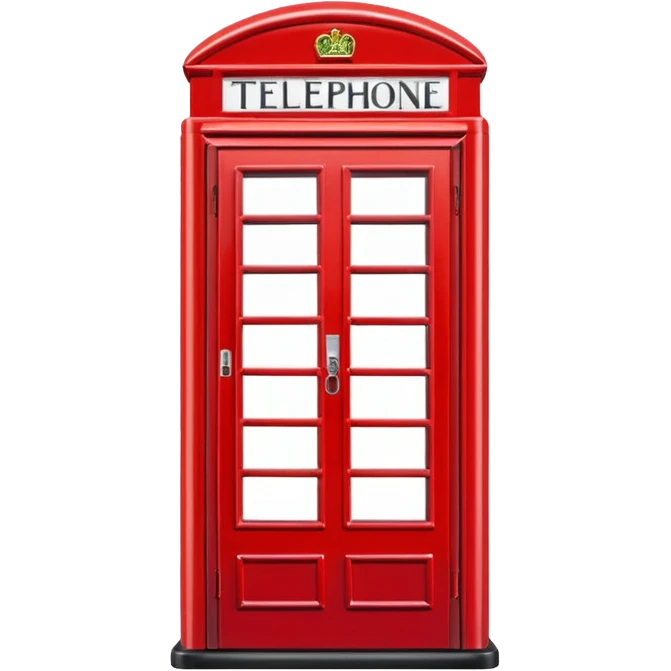 London telephone box emoji