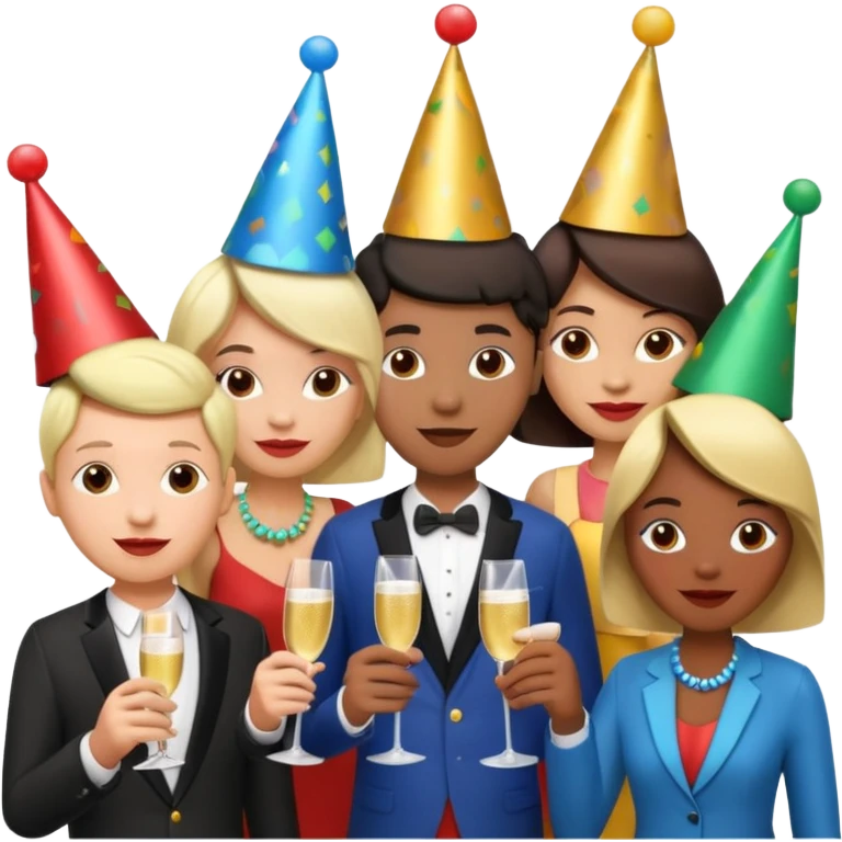 толпа 3д emoji