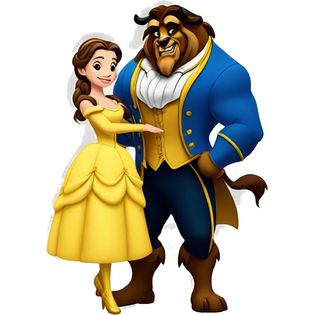 Beauty and the beast   emoji