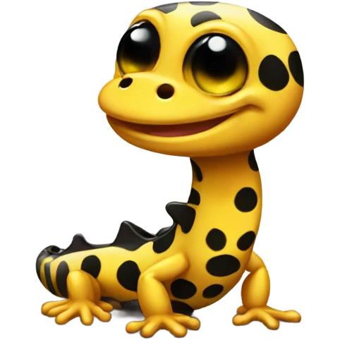Spotted Salamander happy winks kiss emoji